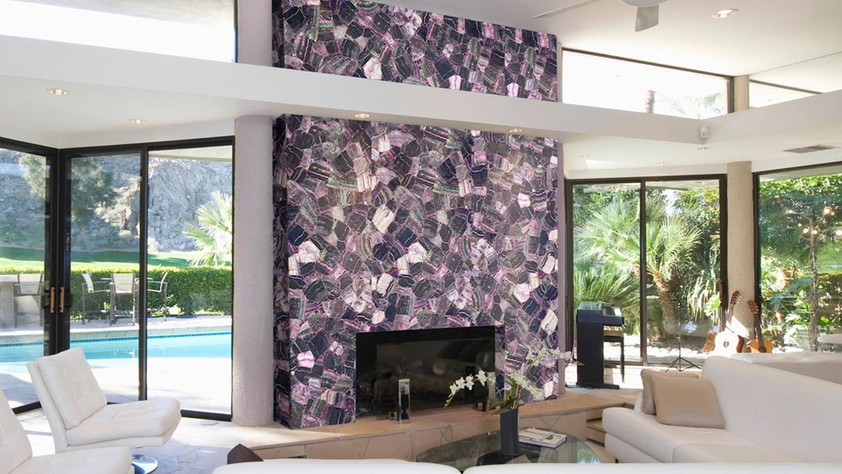 Purple Fluorite (Straight Cut)