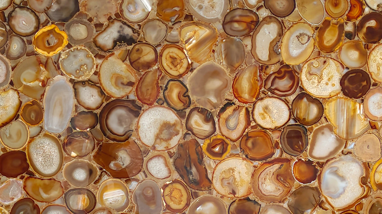 Spider Silk Yellow Agate